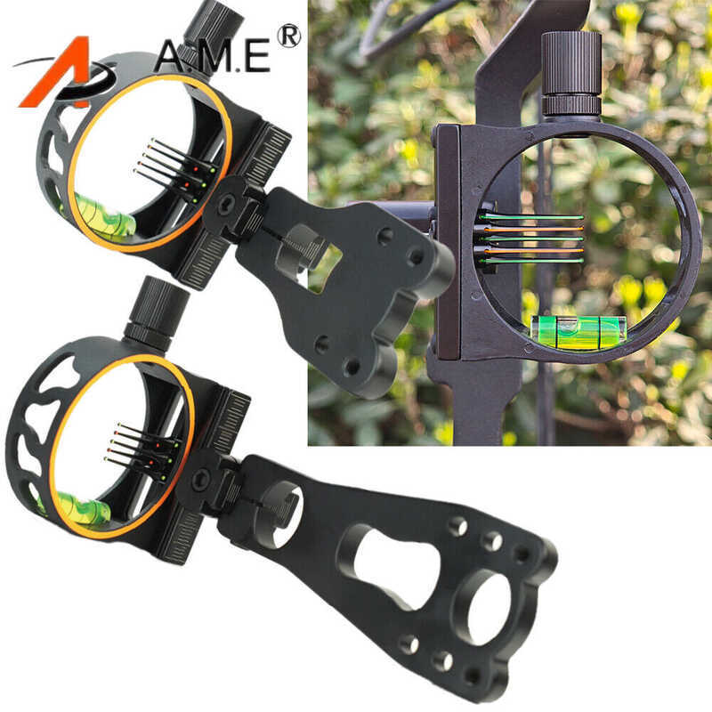 C Compound Bow Sight 5 Pin Micro 0.01" Fiber Adjustable