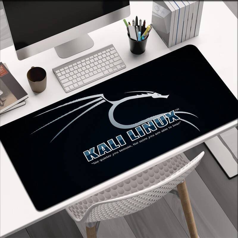 แผ่นรองเมาส์ Kali Linux คีย์บอร์ดโต๊ะทนทานเดสก์ท็อป Mousepad ยางเกมยาว Gamers Decoracion Gamer PC คอ