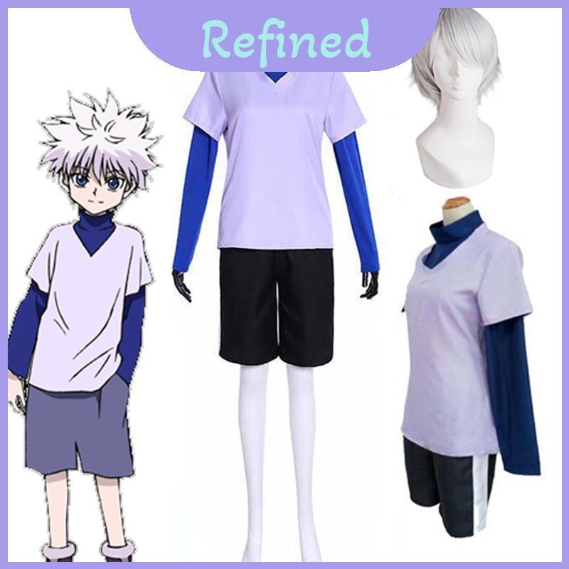 ของแท้! ชุดคอสเพลย์ Hunter x Hunter Killua Zoldyck ครบเซ็ต
