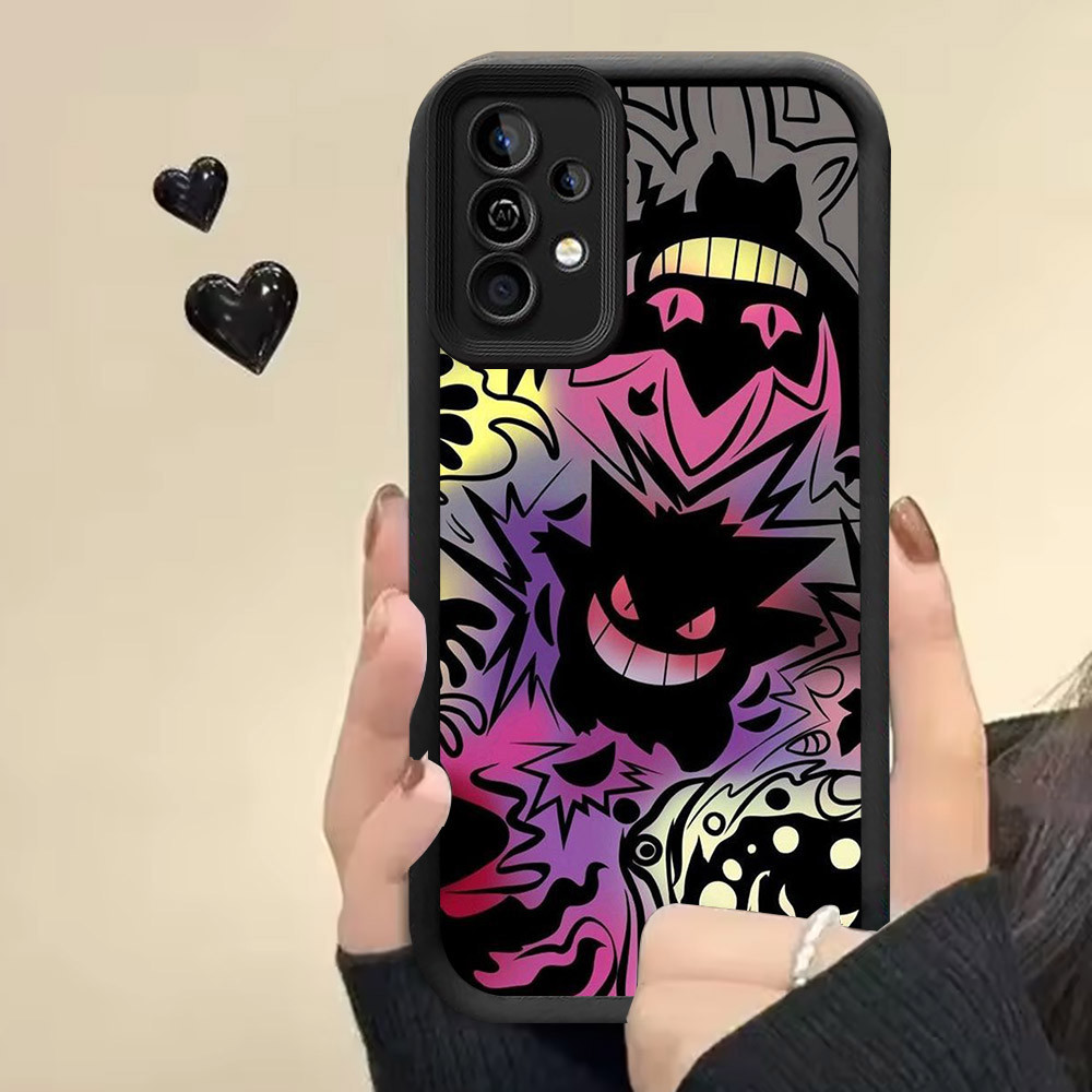 R2 Pokemon Gengar ปลอกซิลิโคนสําหรับ Samsung M15 S25 Ultra S24 S21 FE A55 5G