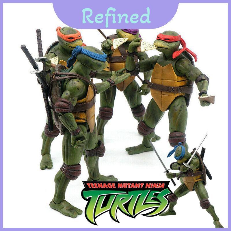 7 "Neca Collectible Tmnt Action Figure ของเล่นภาพยนตร์ 1990