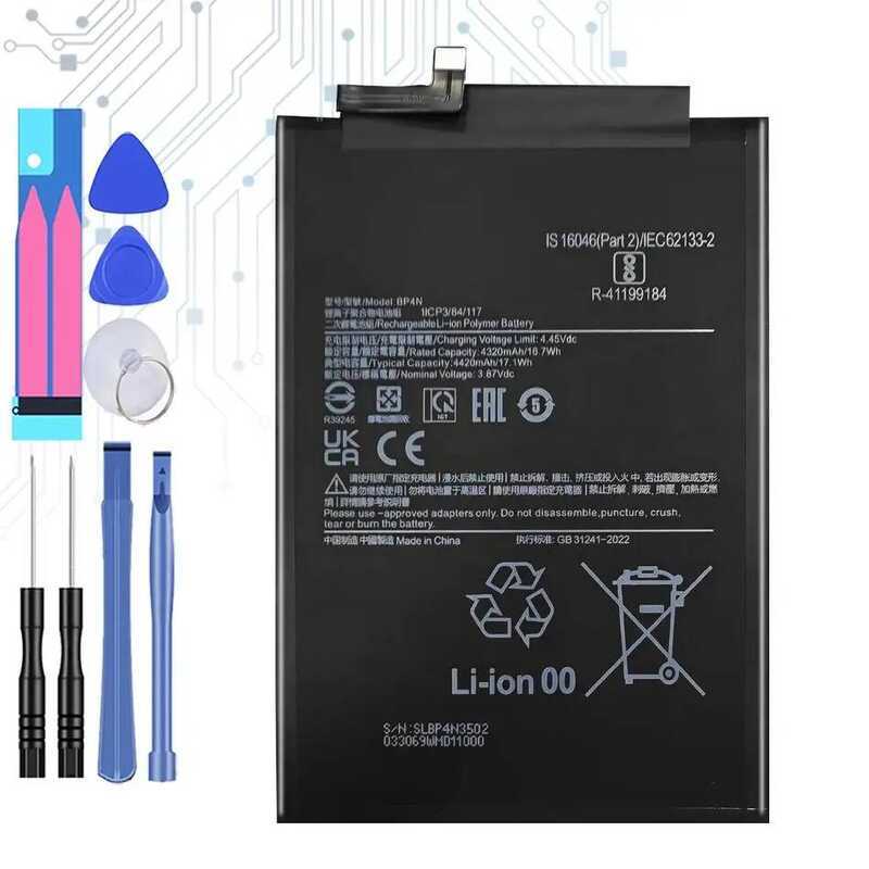Tablet Battery BP4N 4420mAh For Xiaomi Pad 6 23043RP34C 23043RP34G 23043RP34I