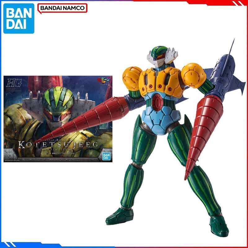 Genuine Bandai Original Mazinger Z Anime Figure Model Kits HG 1/144 Kotetsu Jeeg Figures Action Mod