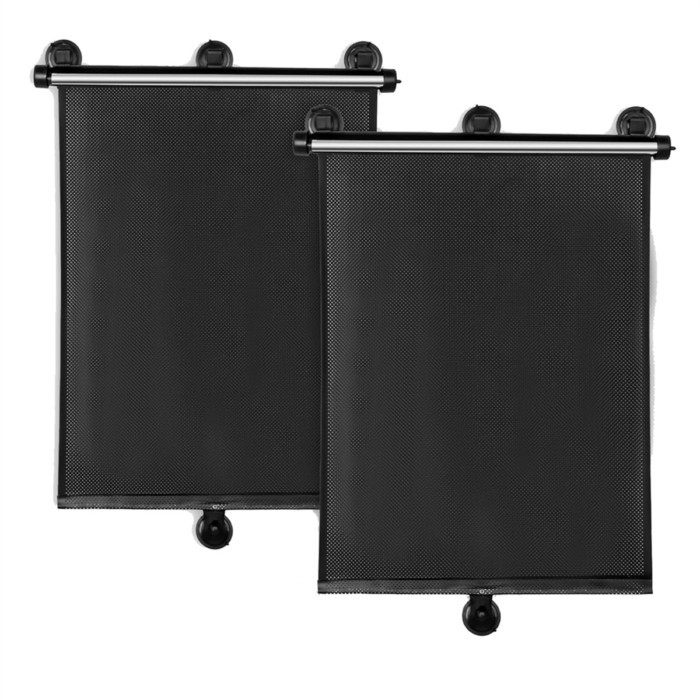 Car Side Window Sun Shade 2 Pack, Retractable Car Roller Sunshade for Kids, Baby Car Window Shades