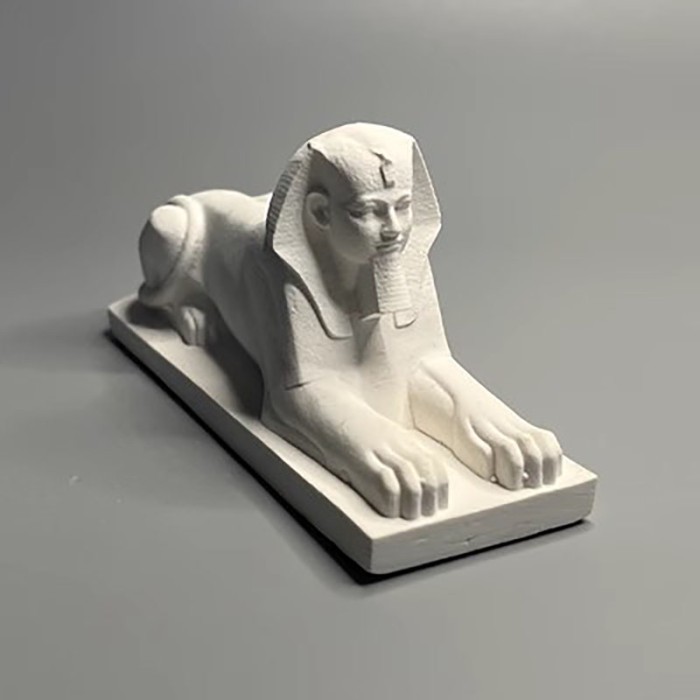 Ancient Egyptian Pyramid Sphinx Gypsum Model Ornament, Fish Tank Landscape, Commemorative Gift, Hom