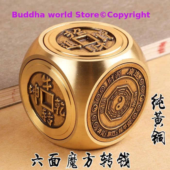 Regulating Mental stress high grade GOOD LUCK mascot Success BRASS Rotating hand pieces Talisman br