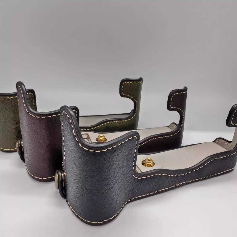 เหมาะสําหรับกระเป๋ากล้อง Fuji XT1 XT1 ฐาน XT1 Anti-slip รูปแบบปาล์มฐานป้องกันซองหนัง XT1 ครึ่งฝาครอบ