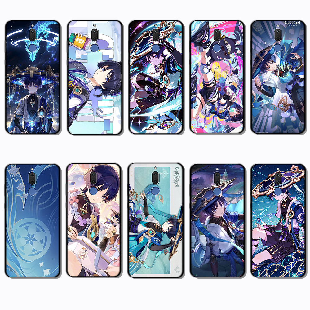 สําหรับ Huawei Nova 2 Lite 2i 3 3i 4E 5i 5T 7 SE 8i NF15 Scaramouche ขอบสีดําเคสโทรศัพท์ TPU | ยืดหย