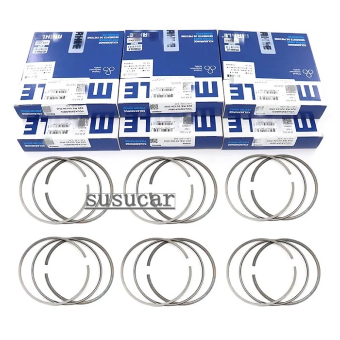 6x Piston Ring Set Mahle Φ84.51mm STD For VW Audi S4 S5 A6 A7 3.0TFSI 06E198151Q 06E198151R 06E1981