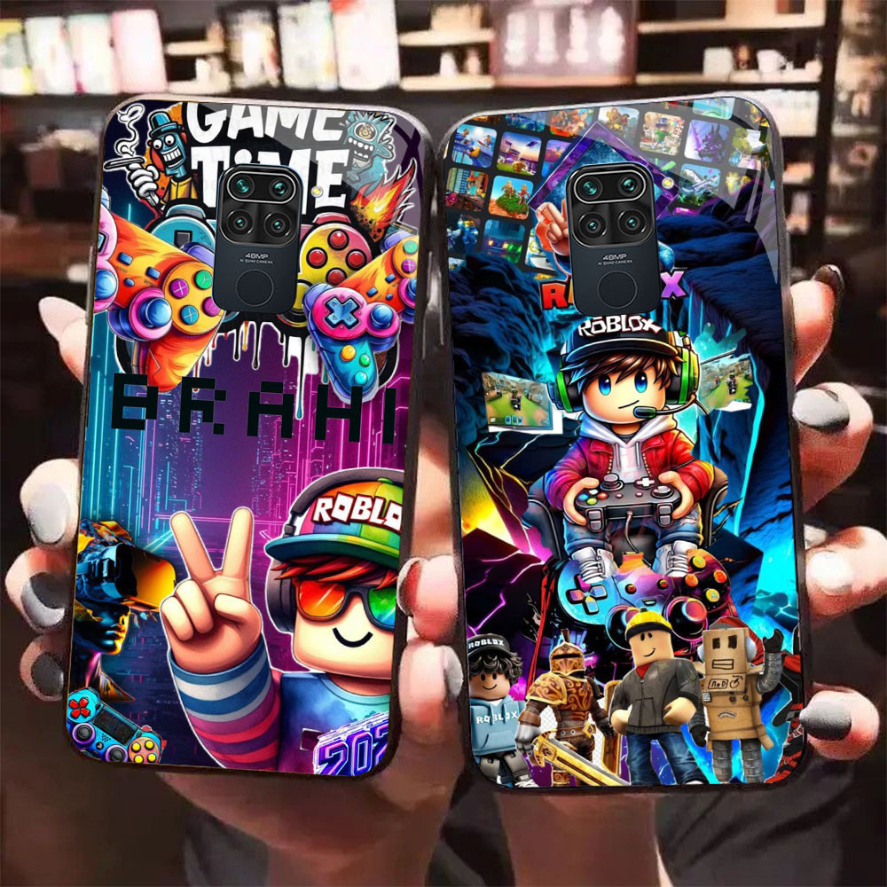 HW-27 ROBLOX เกมแก้ว KACA สําหรับ Xiaomi Redmi หมายเหตุ Poco X3 9S M2 9 NFC Pro