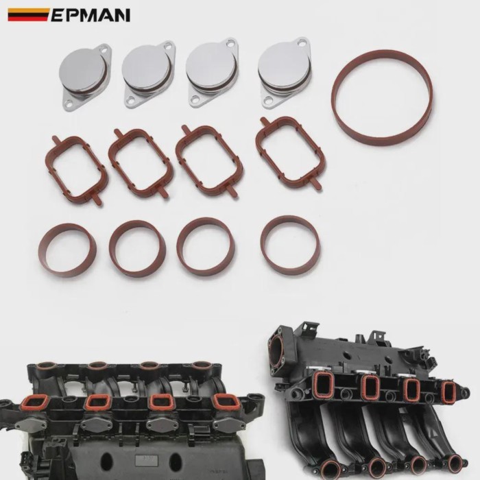 EPMAN 4 x 33MM Aluminium Swirl Flap Blank for Air Inlet Manifold Gaskets For BMW E46 E39 E38 E60 E9