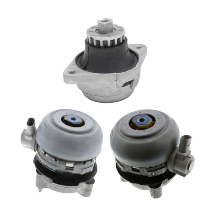 3Pcs Left Right Engine Mount Kit Fits For Audi A8 D3 S8 Quattro 4.0L 4.2L 5.2L 6.0L 4E0199267S 4E01