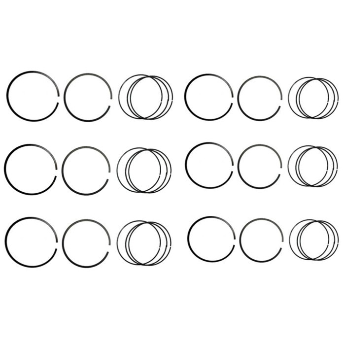 6PCS 08-705100-00 Piston Ring Set For BMW M50 B25 M52 B25 M52 B28 E36 E46 323i 328i 2.5 2.8 0870510