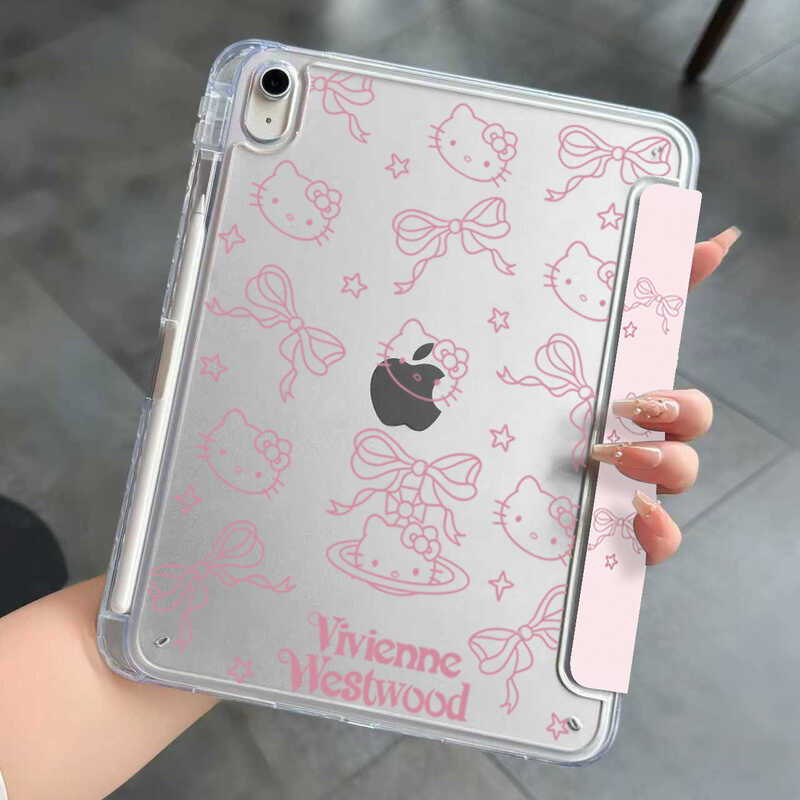 Line Bowknot Apple ipad7/8/9 Generation air6 เคสป้องกัน pro37 ซม.MINI7 แท็บเล็ต A16 เคสป้องกัน