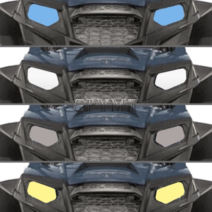 Motorcycle Headlight Film Sticker Decal Transparent film PVC film Fit For POLARIS RZR 4 S XP 800 90
