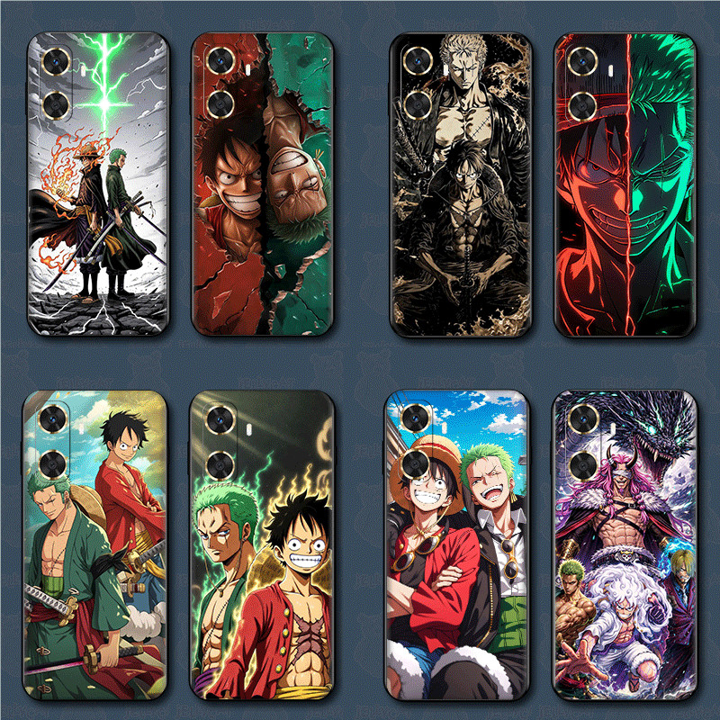 Huawei Y9A Y5 Y6s Y6 Pro Y7 Y9 Prime TPU Spot goods เคสนิ่มสีดําเคสโทรศัพท์ One Piece Luffy Roronoa 