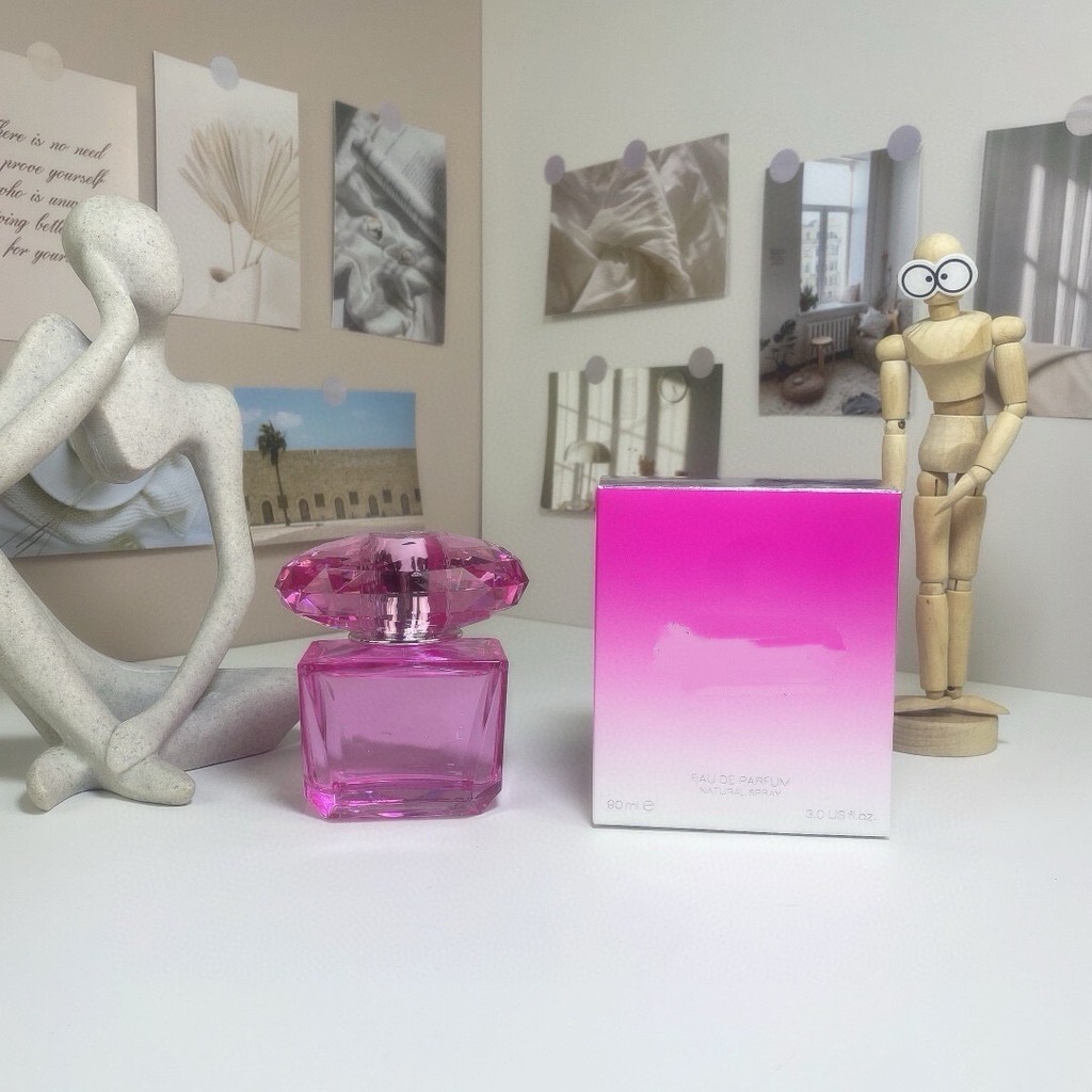 Hot Style Crystal Diamond Series Perfume 90ml Yellow Diamond/Pink Diamond/Black Diamond Light Fragra