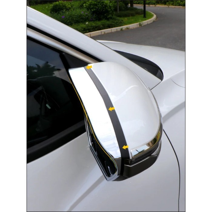 Car rearview mirror cover trim rain eyebrow sticker  protection ABS material For Hyundai Tucson NX4
