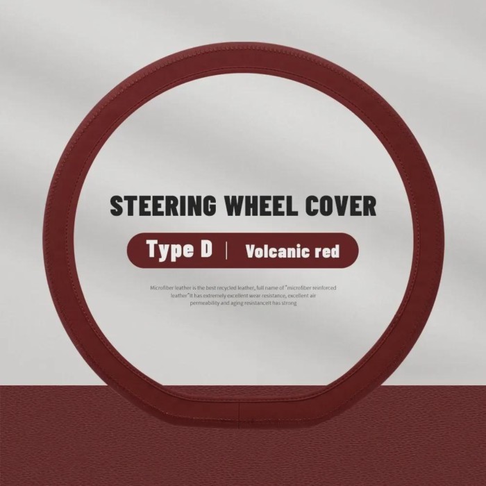 Car Ultra-thin Fiber Suede Steering Wheel Cover for Great Wall WEY VV7 VV7S VV7C VV5 VV5S Car Inter