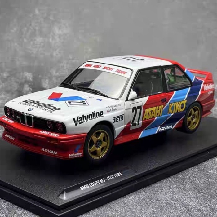 พร้อมส่ง SOLIDO 1/18 BMW BMW M3 #27 เจทีซี 1986 โมเดลรถอัลลอย