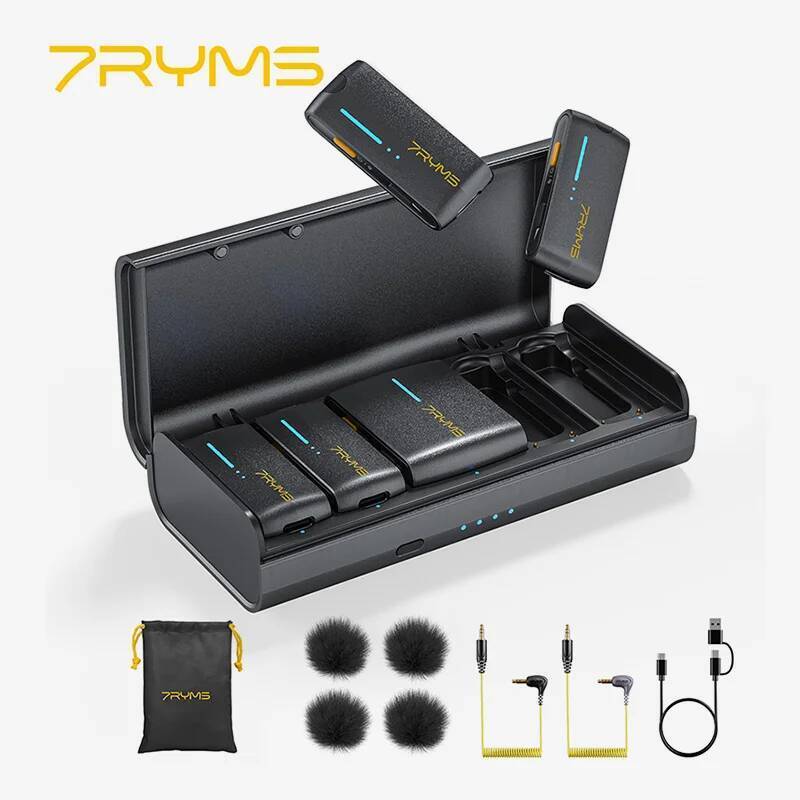 7RYMS iRay DW40 ไมโครโฟนไร้สายขนาดเล็กสี่ช่อง 4 รางเสียงเอาต์พุตส่วนบุคคล, การตัดเสียงรบกวน, 654 Ran