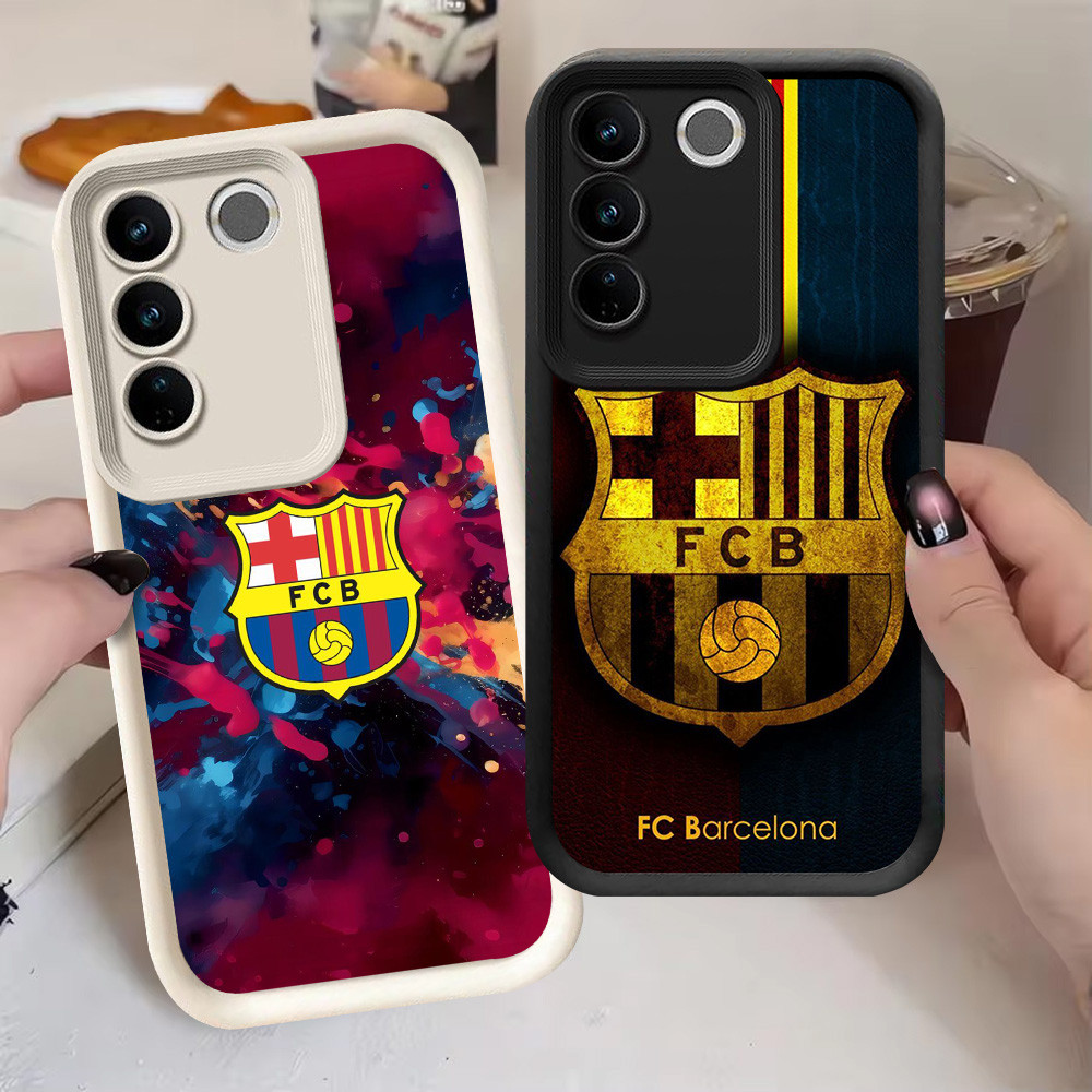 G-26 Barcelona Casing สําหรับ VIVO Y200e V27 V27E Y29 Pro สีดําและสีขาว