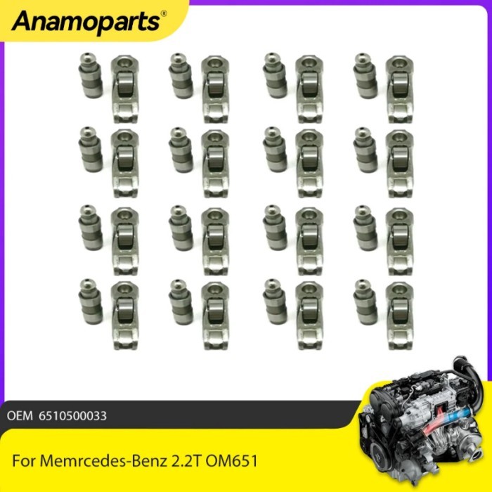 8 Rocker Arms & 8 Lifters Fit 2.2 For Memrcedes-Benz Sprinter A-Class B-Class C-Class CLA 2.2 Vito