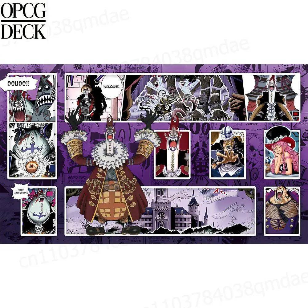 One Piece Opcg Playmat การ์ดเกม Playmat Gekko Moria Perona อะนิเมะ Playmat คุณภาพสูงการ์ดเกมวันหยุด 