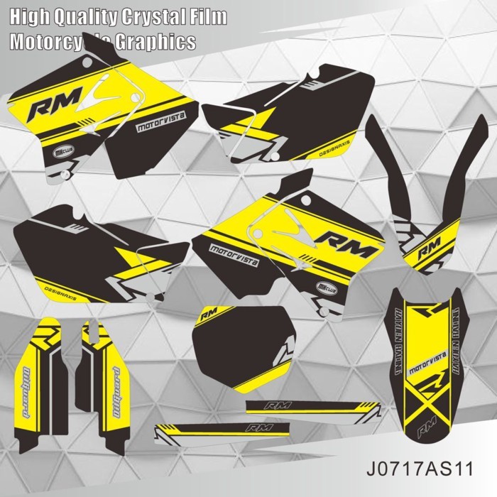 For SUZUKI RM125 RM250 RM 125 RM 250 2001 2002 2003 2004 2005 2006 2007 2008 Graphics Decals Sticke