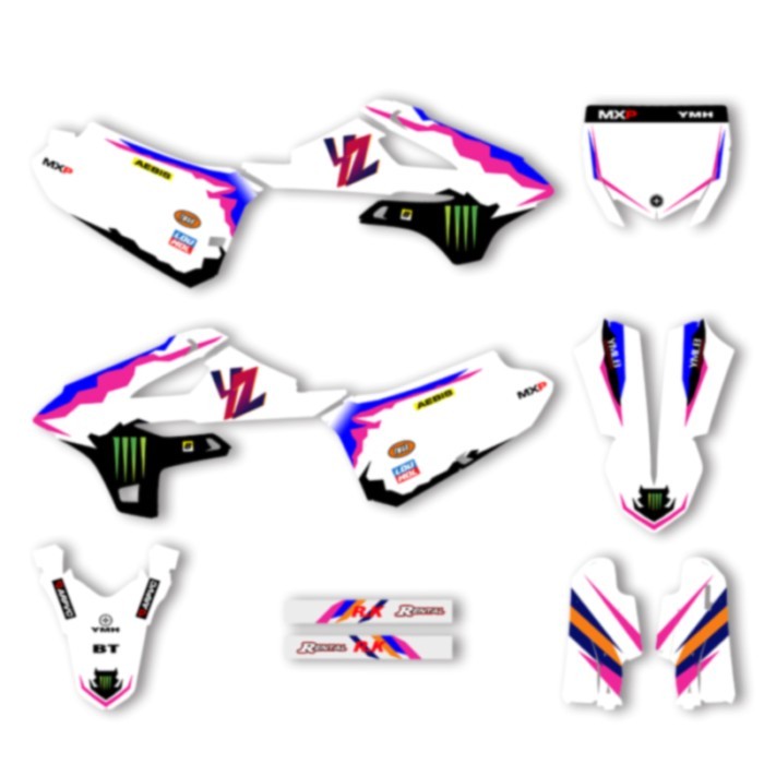 DSMTECH Custom Team Graphics Decals For 3M Stickers Kit For YAMAHA YZ85 2022 2023 2024 2025 85 003