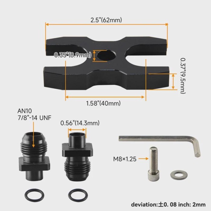 Oil Cooler Adapter AN10 Fitting Fits For BMW E36 E46 Euro E82 E9X 135/335 E46 M3 E90 E92 335i Engin