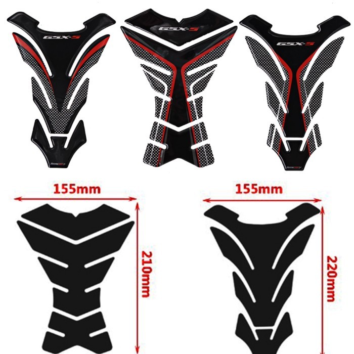 For Suzuki GSX-S1000 GSX-S 1000 GSX-S750 GSX-S750 Motorcycle Fuel Tank Decal 3D Carbon Fiber Fuel T