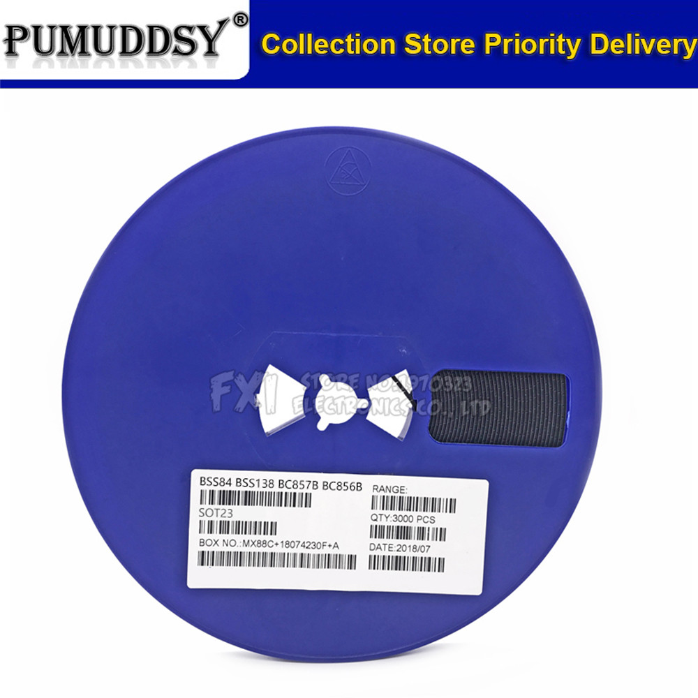 3000pcs 1Reel BSS84 BSS138 BC857B BC856B BC847B BC817-40 BC807-25 BAV99 BAV70 BAT54 SOT-23 PD J1 3F 