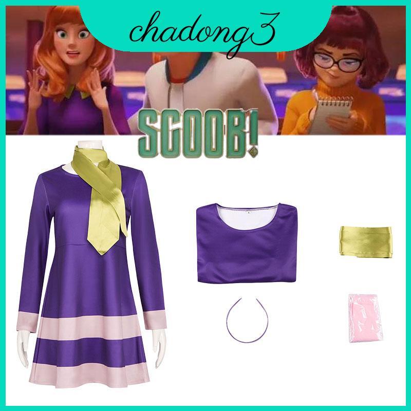 ชุดคอสเพลย์ Scooby-Doo สำหรับผู้หญิง ผลิตจากโพลีเอสเตอร์