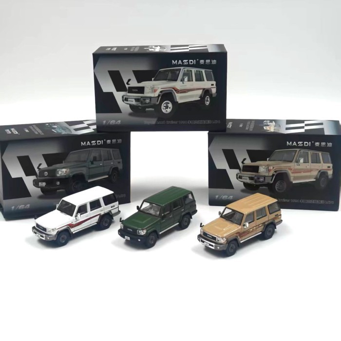 สินค้าใหม่ Mai Sidi 1/64 1994 Toyota Rand Cool Luze LC76 จําลองรถเครื่องประดับ