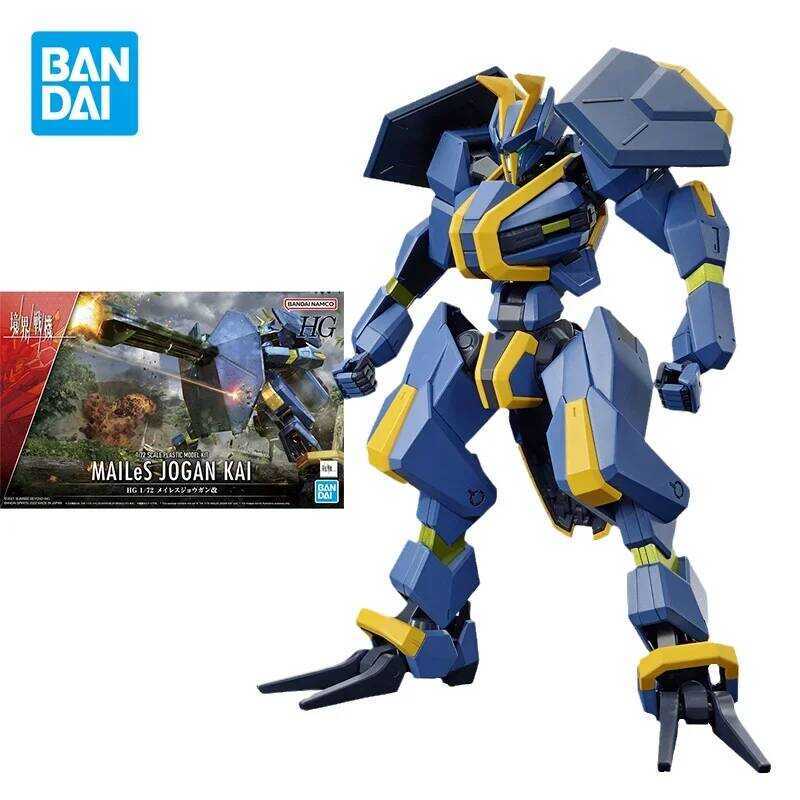 Bandai Original GUNDAM HG 1/72 MAILES JOGAN KAI Anime Action Figure Assembly Model Toys Collectible