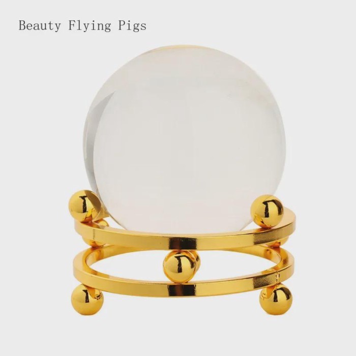 1PCS glass crystal ball simple modern small ornament home living room bedroom office decoration cra