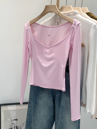 98688 คอวีสีทึบเข้ารูปแขนยาว