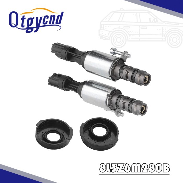 2Pcs 8L3Z-6M280-A Camshaft Variable Control Timing Solenoid 8L3Z6M280B For Ford Expedition 5.4L Lin
