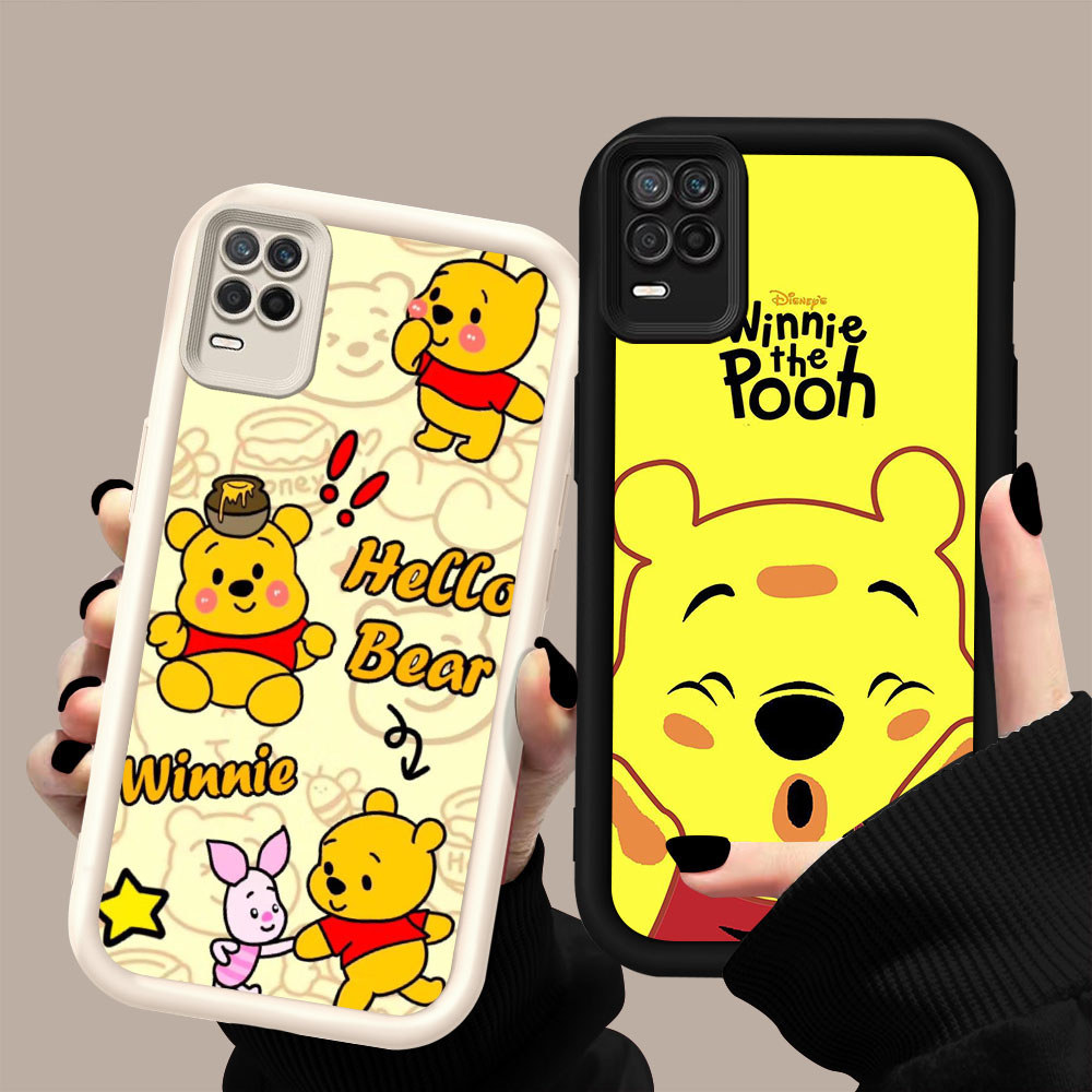 HW-38 Winnie the Pooh ปลอกซิลิโคนกันกระแทกสําหรับ Realme Narzo 8 V13 30 Q3 8S จริง C31 50A C35 Pro P