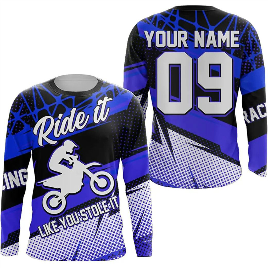 ฟรีที่กําหนดเองชื่อและหมายเลขMotocross Jerseys Racing 2025 เสื้อ MTB Downhill Jerseys เด็ก Motocross