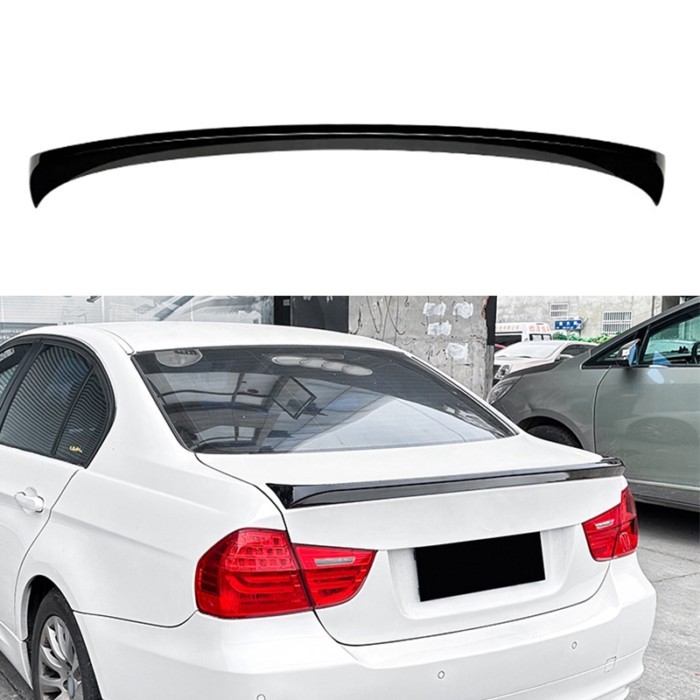 Rear Spoiler For BMW 3 Series E90 2005-2012 Glossy black/Carbon look Car Rear Wing Trunk Spoiler De