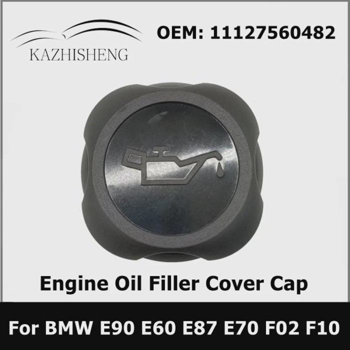 11127509328 Engine Oil Filler Cover Cap for BMW E90 E60 X1 E87 X3 X5 E70 X6 F02 F10 318i 1112756048