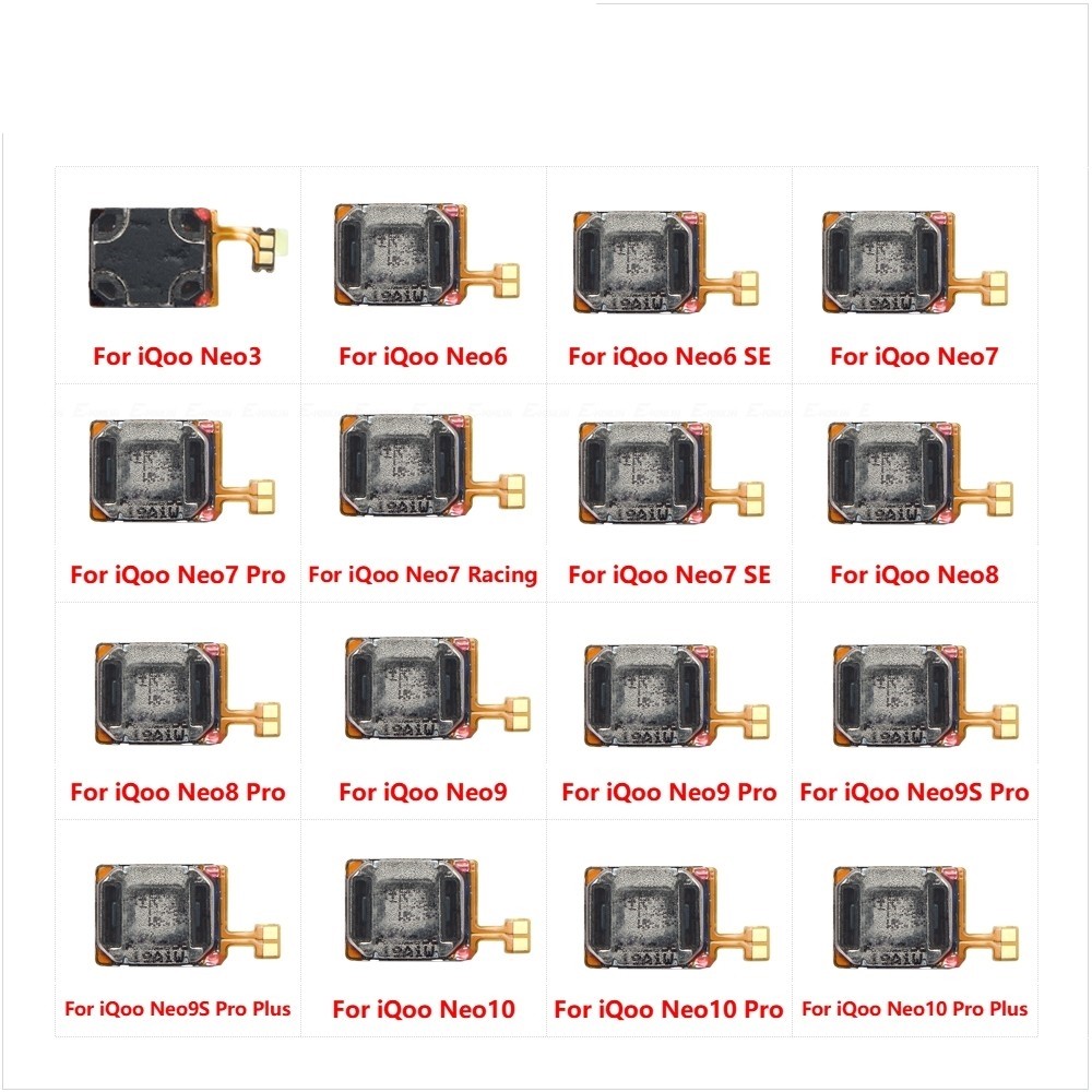 Top Ear Speaker Receiver Earpieces Flex Cable Parts สําหรับ Vivo iQoo 10 Pro 11 11S 8 7 Legend 5 3 5