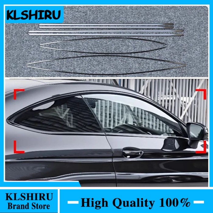 Car Styling black Window Sequins Decoration Cover Trim For Mercedes Benz E coupe E53 W238 2016-2023