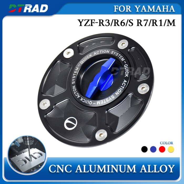 For YAMAHA YZF-R3 YZF-R6/S YZF-R7 YZF-R1/M 2024 2025 New CNC Motorcycle Fuel Tank Cap Keyless Quick