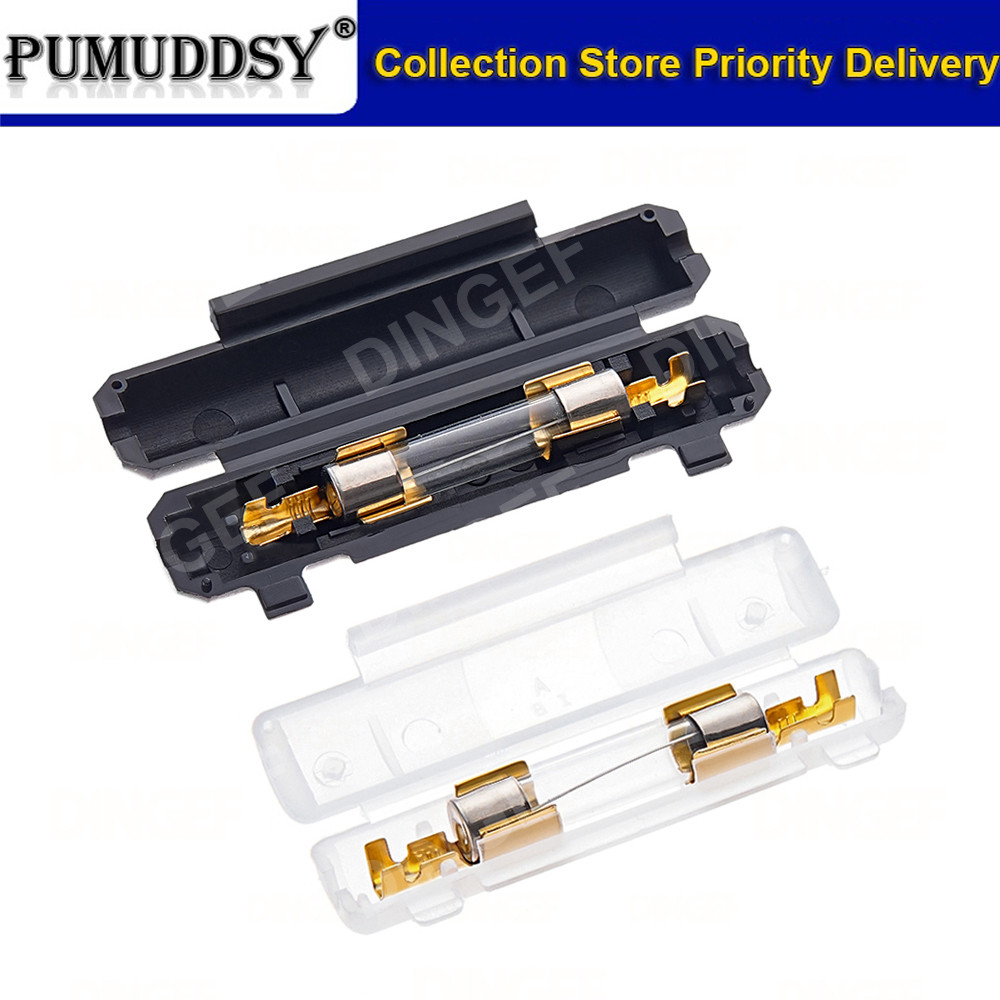 5 ชุด 6X30 มม.แก้วฟิวส์ 250V 0.25A 0.5A 1A 1.5A 2A 3A 3.15A 4-30A 6*30 มม.ฟิวส์ซ็อกเก็ต Flip shell สีดํา/สีขาวประเภท