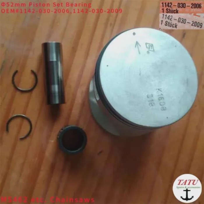 ORIGINAL MS462 PISTON KIT 52MM 11420302006 11420302009  FOR STIHL MS462C CHAINSAW CYLINDER  KOBLEN