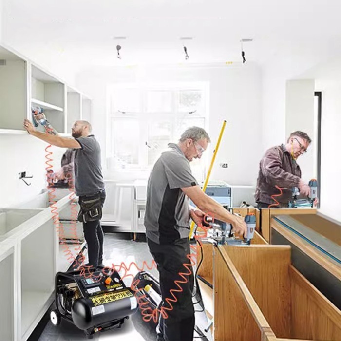 DC990K-1500W brushless variable frequency air compressor, tie rod air compressor, home decoration a