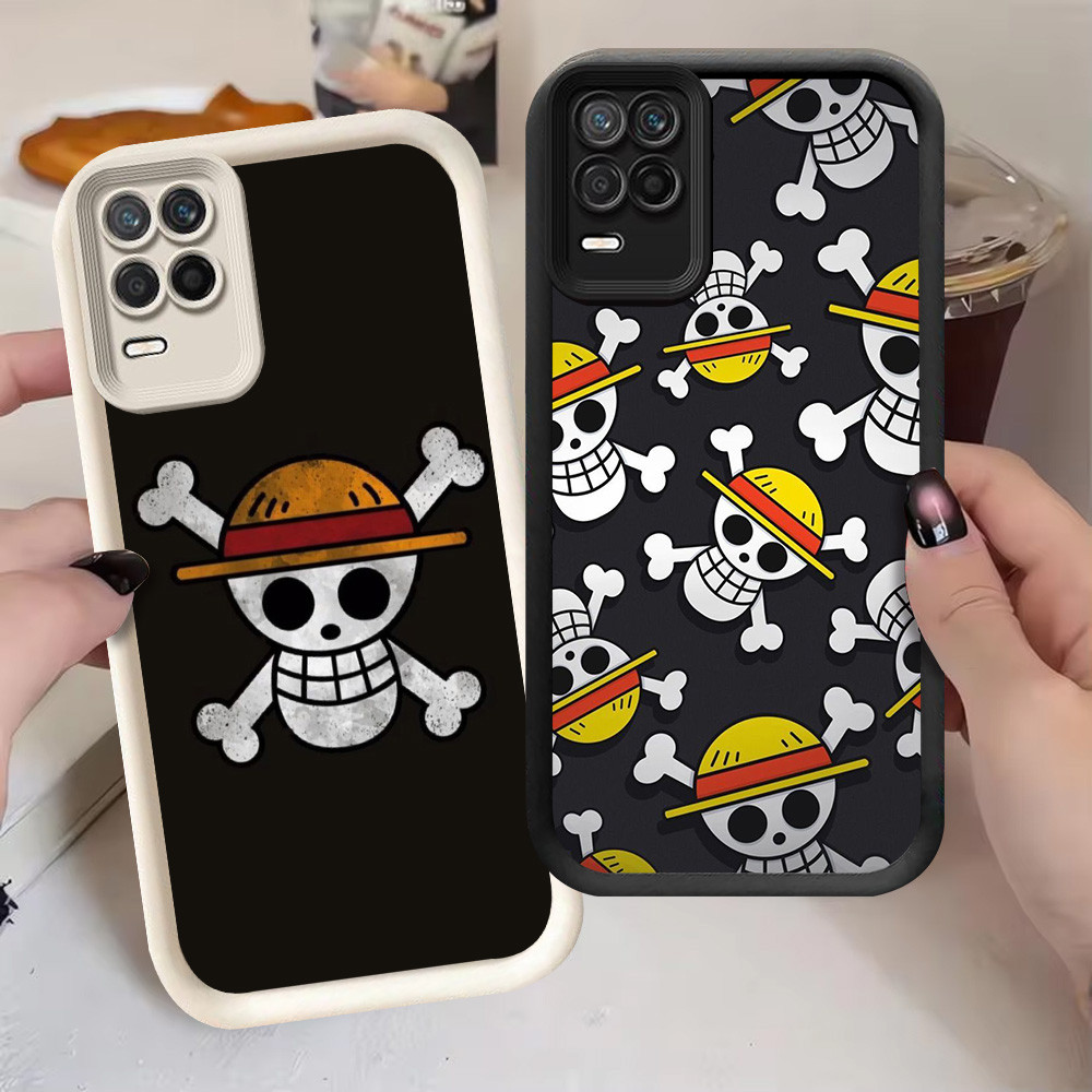 G-60 Logo One Piece Casing สําหรับ Realme 8S 8 Pro 5G สีดําและสีขาว